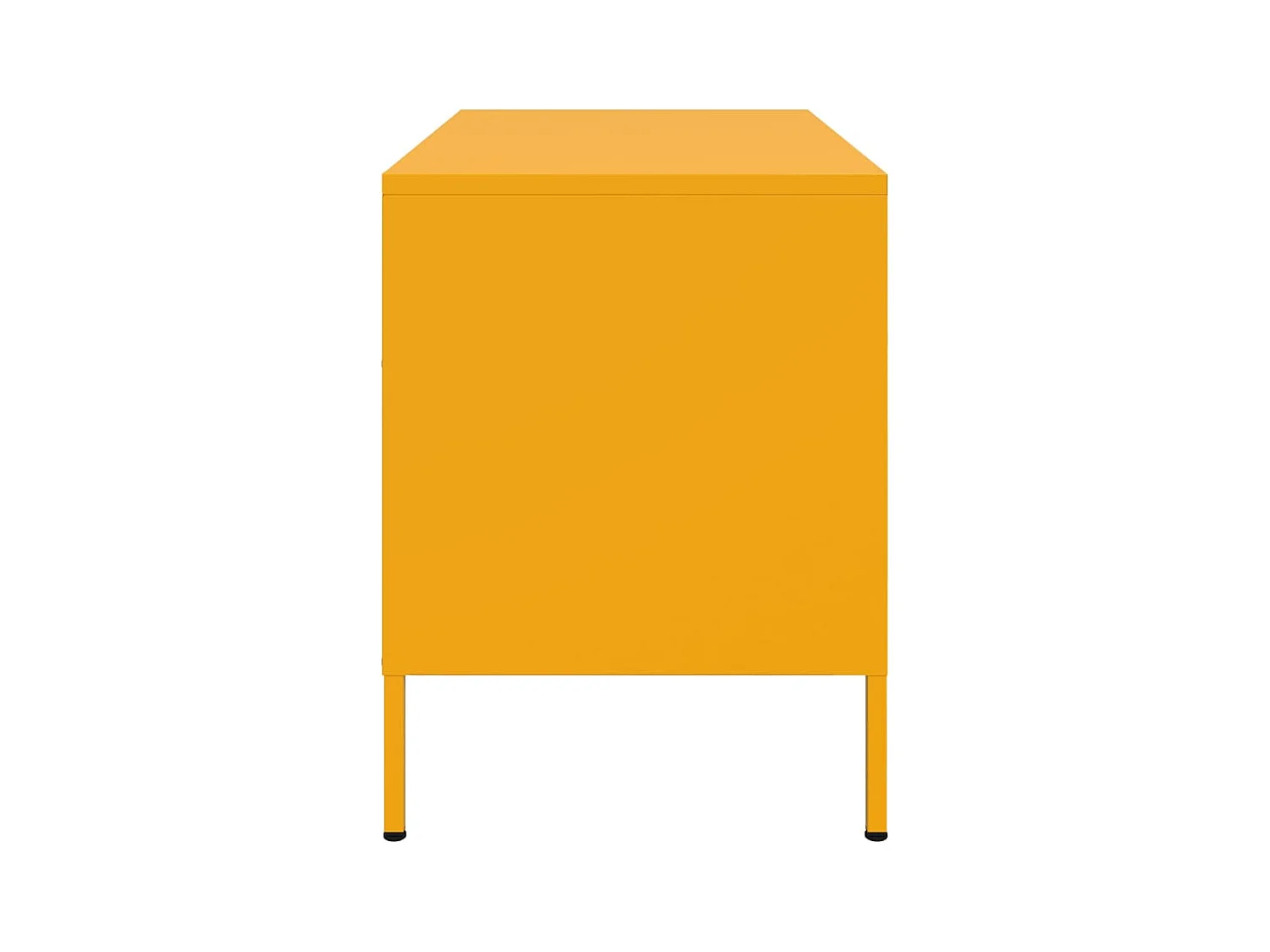 Mobile porta TV giallo senape 68x39x50,5 cm in acciaio