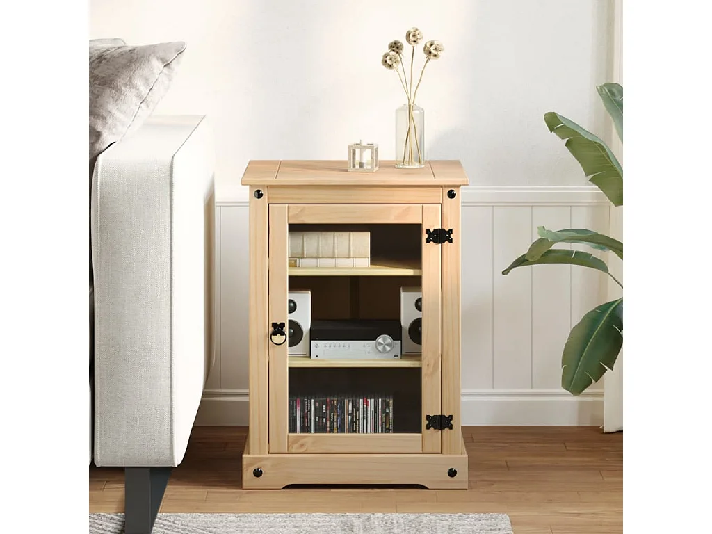 Mueble HiFi Corona 60x50x82 cm madera maciza de pino