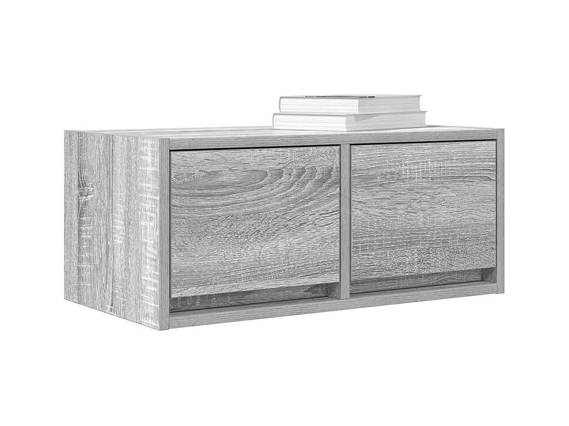 Meubles TV 2 pcs sonoma gris 60x31x25,5 cm bois d'ingénierie