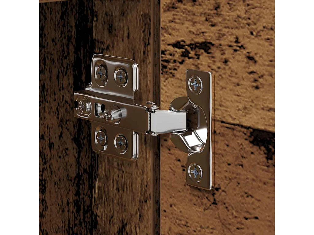 4-delige tv-meubelset, antiek hout, 30,5 x 30 x 60 cm