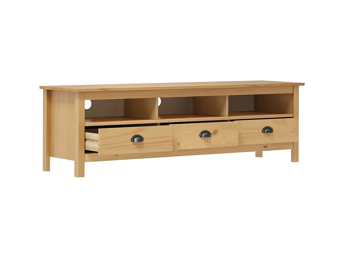 Hill Range TV-kast Honingbruin 158x40x47cm Massief grenenhout