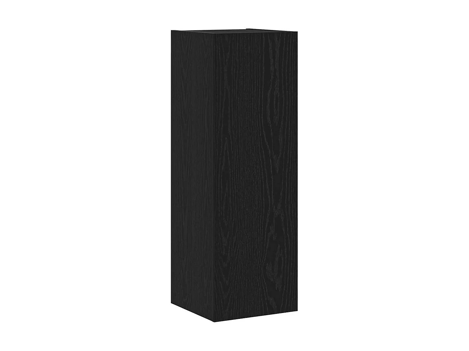 Meuble TV mural 4 pcs Chêne Noir Bois d'ingénierie