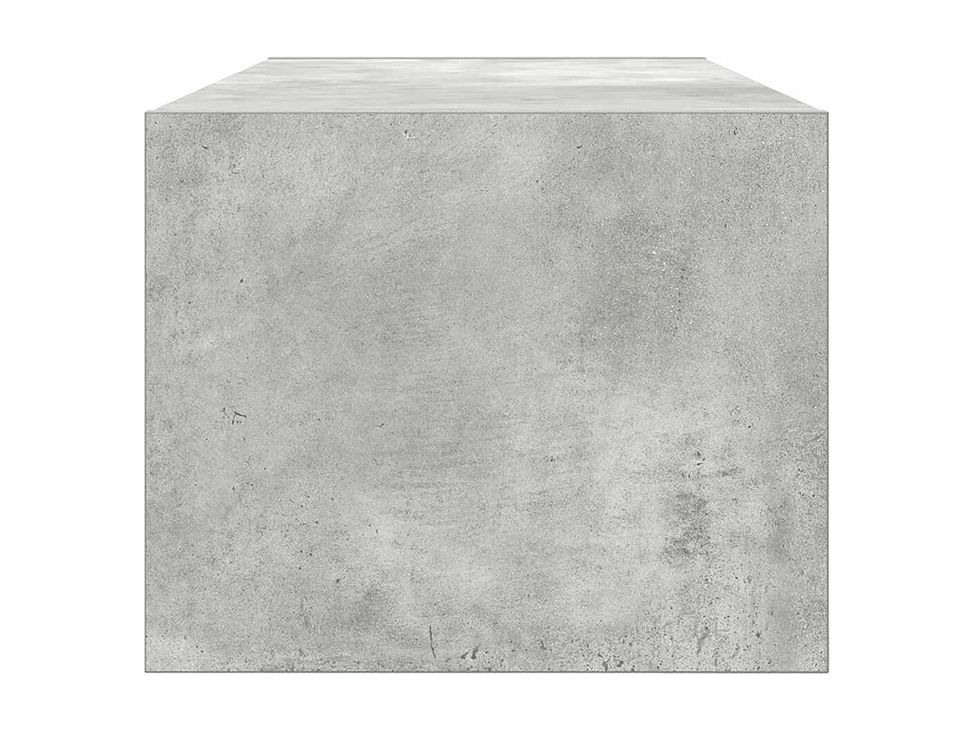 Meuble TV gris béton 80x31x25,5 cm bois d'ingénierie