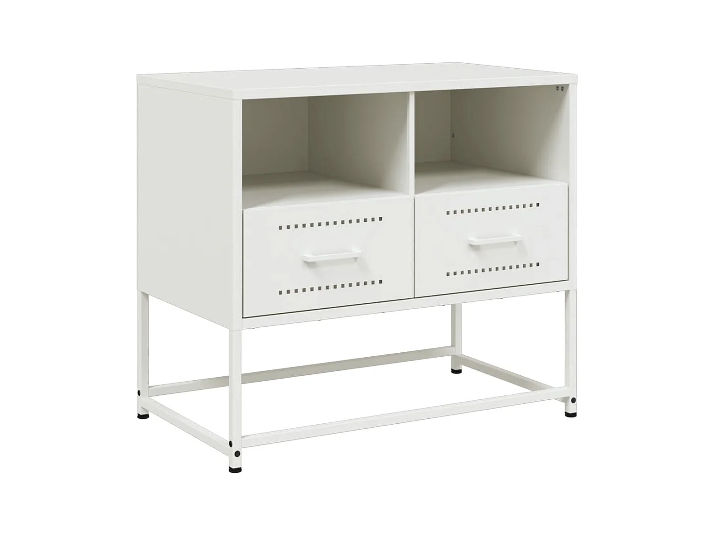 Witte tv-kast 68x39x60,5 cm staal