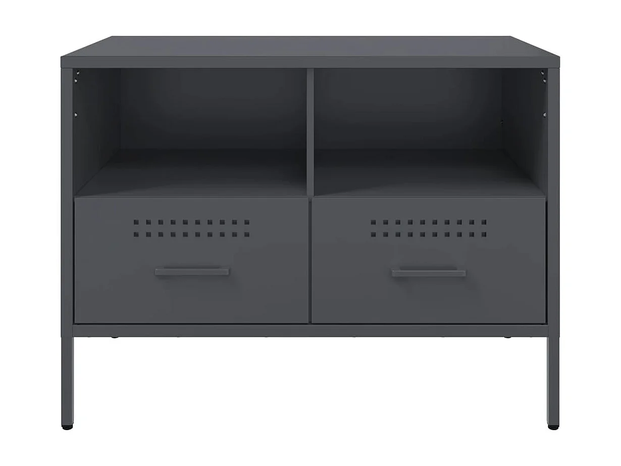 Meubles TV 2 pcs anthracite 68x39x50,5 cm acier