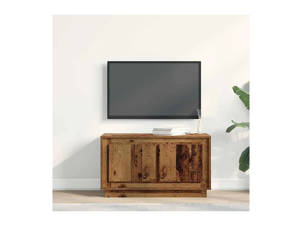 Meuble TV Bois ancien 80 x 35 x 45 cm Bois d'ingénierie