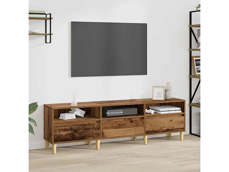 Meuble TV Bois ancien 150 x 30 x 45 cm Bois d'ingénierie