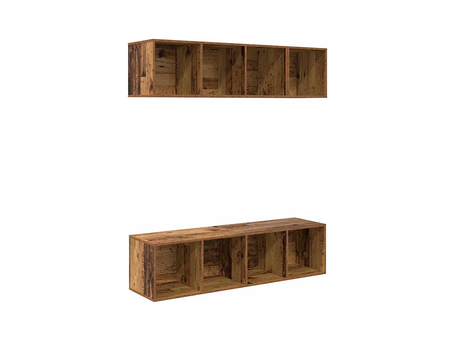 Ensemble de meubles TV 3 pcs Bois ancien Bois d'ingénierie