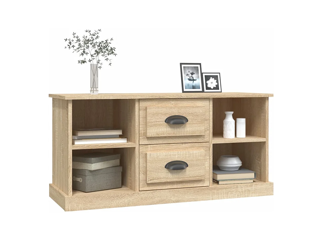 Mobile TV in rovere Sonoma 99,5x35,5x48 cm in legno ingegnerizzato