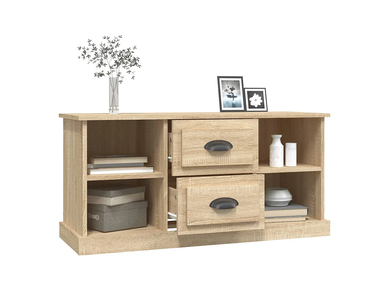 Mobile TV in rovere Sonoma 99,5x35,5x48 cm in legno ingegnerizzato