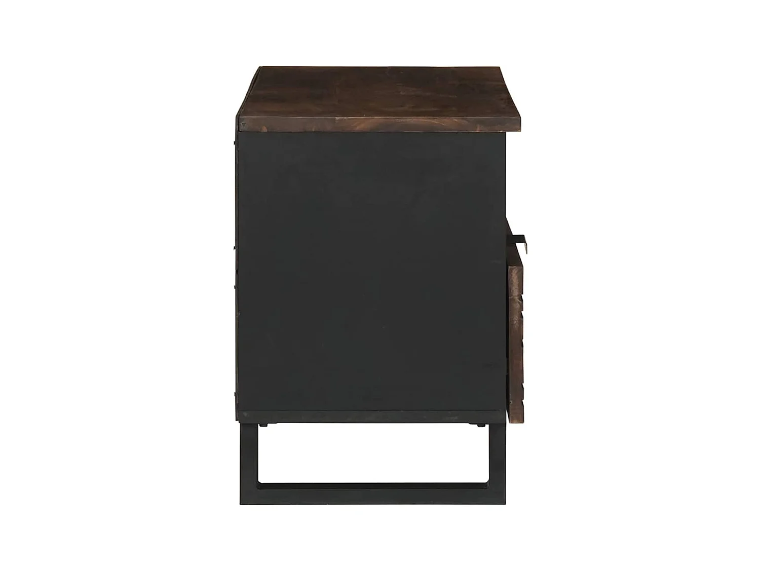 Meuble TV Marron 80 x 33 x 46 cm bois de manguier massif