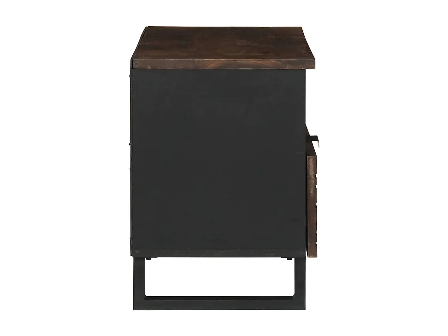 Meuble TV Marron 80 x 33 x 46 cm bois de manguier massif