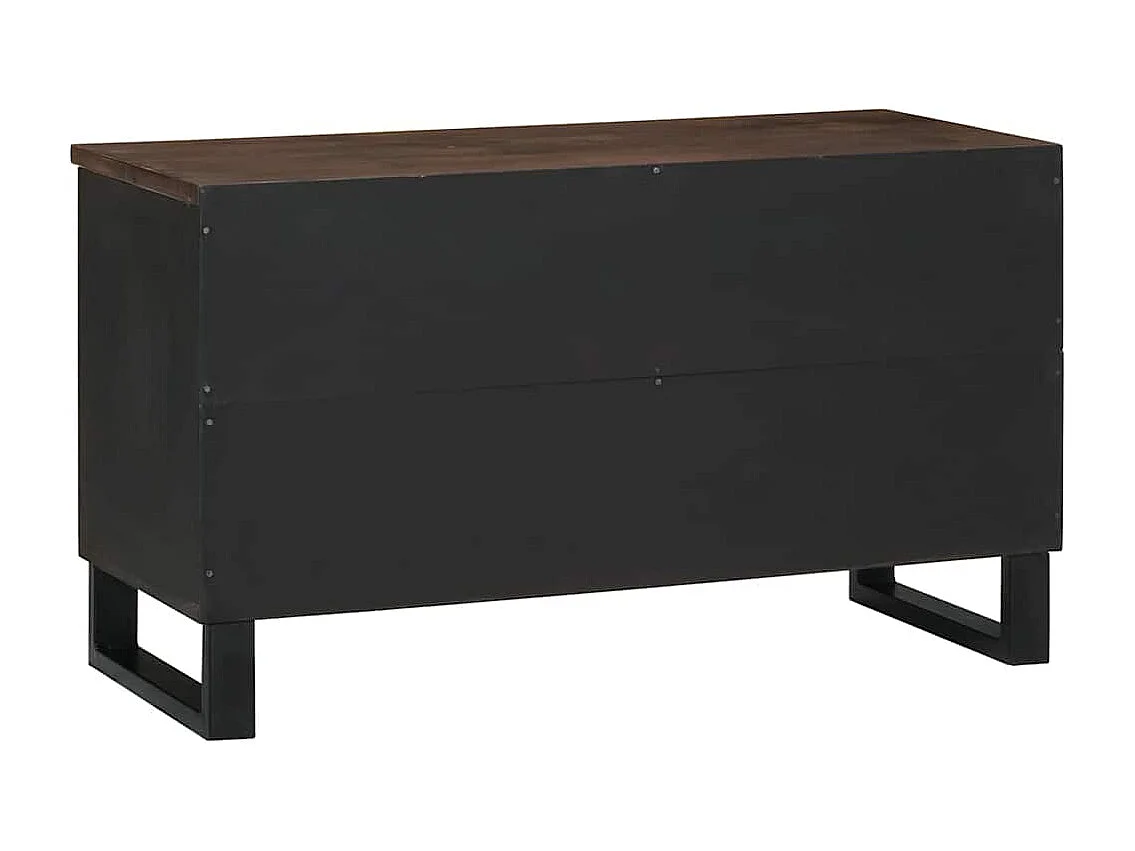 Meuble TV Marron 80 x 33 x 46 cm bois de manguier massif