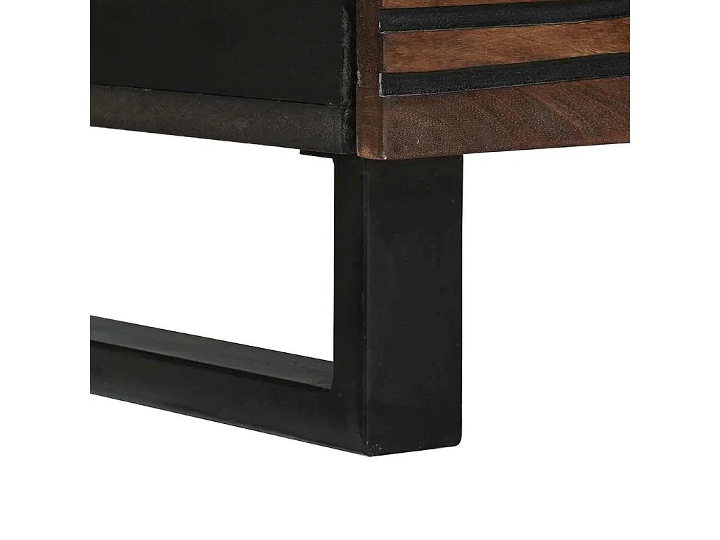 Meuble TV Marron 80 x 33 x 46 cm bois de manguier massif