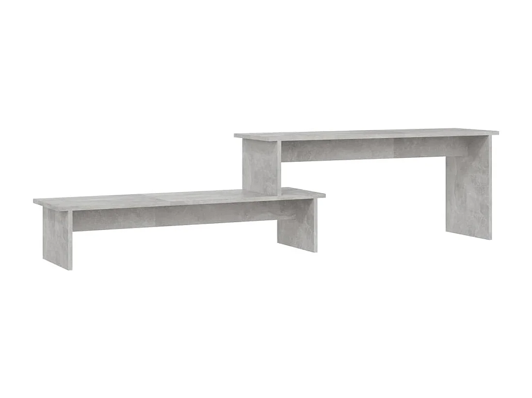 Meuble TV Gris béton 180x30x43 cm Bois d'ingénierie