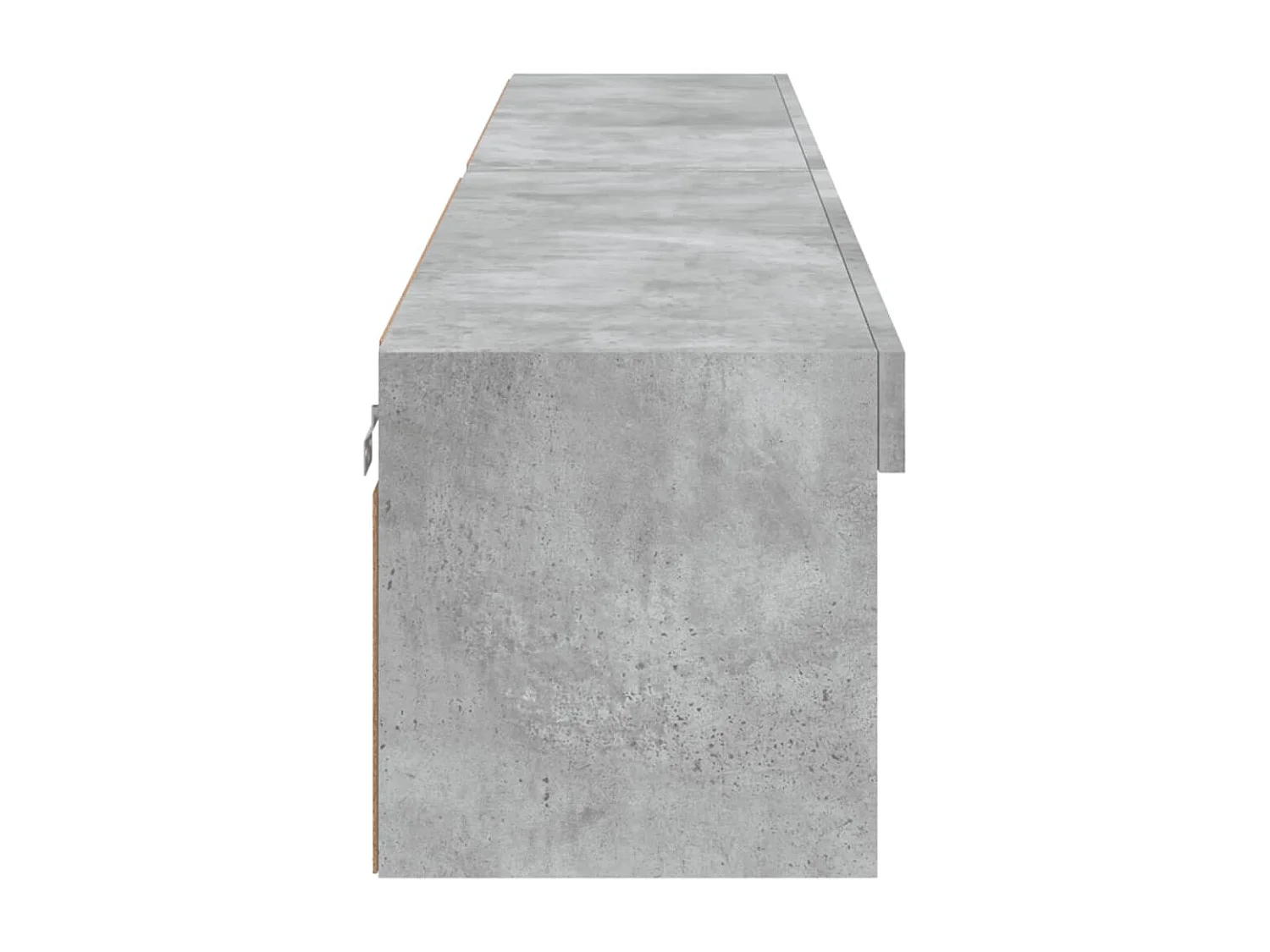 Mobili TV con luci LED 2 pezzi grigio cemento 100x30x30 cm