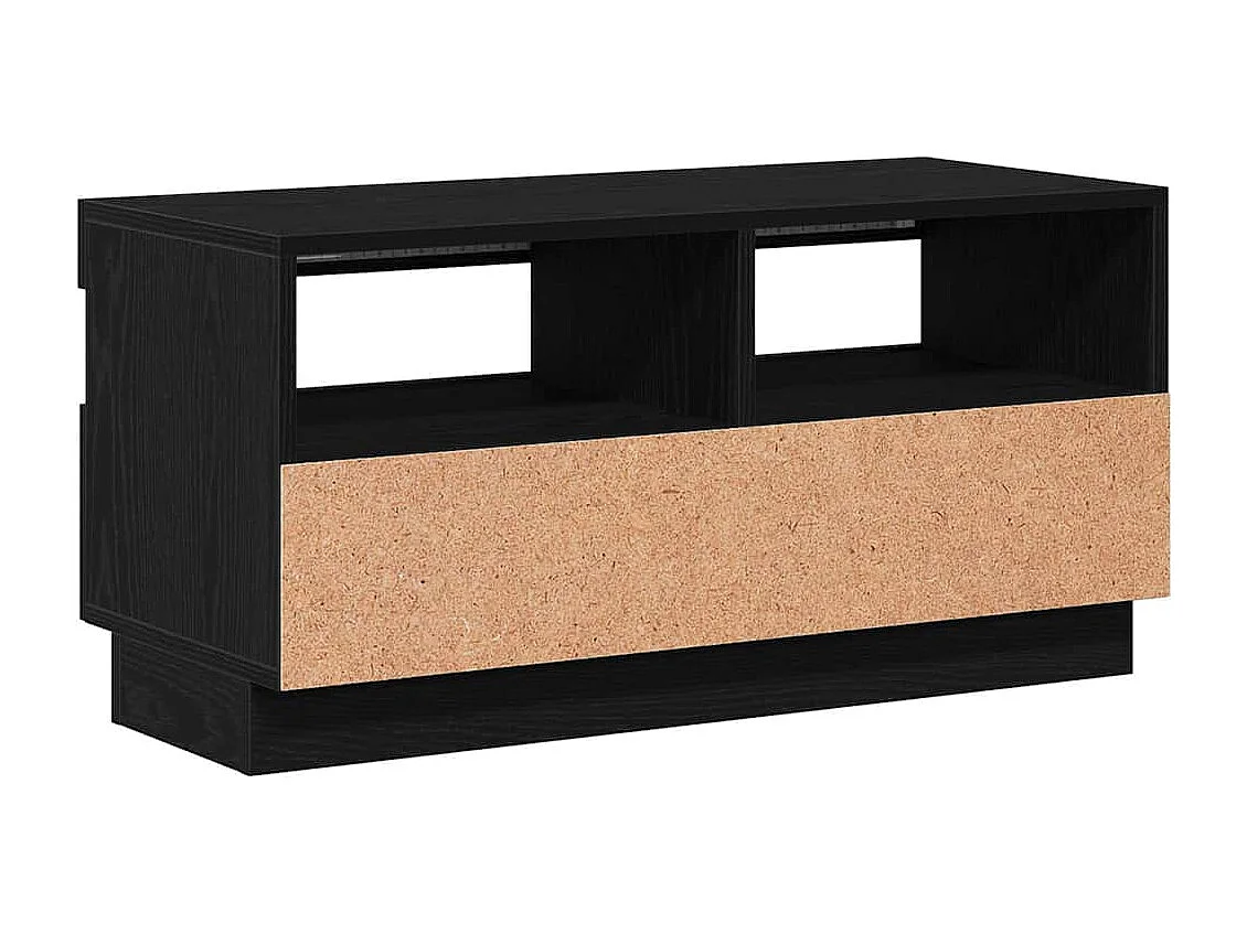 Zwarte tv-kast 80 x 35 x 40 cm Technisch hout