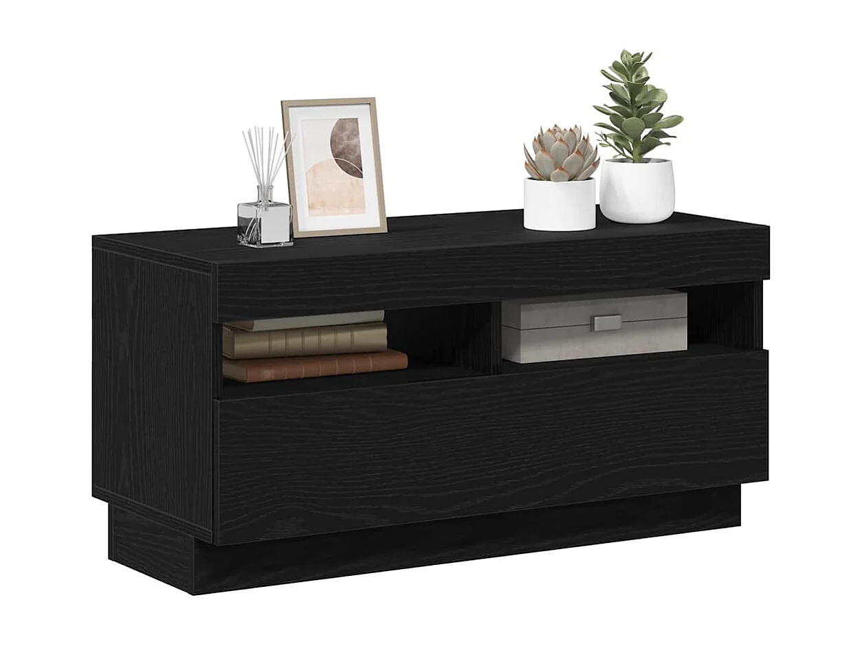 Mobile TV nero 80 x 35 x 40 cm Legno ingegnerizzato