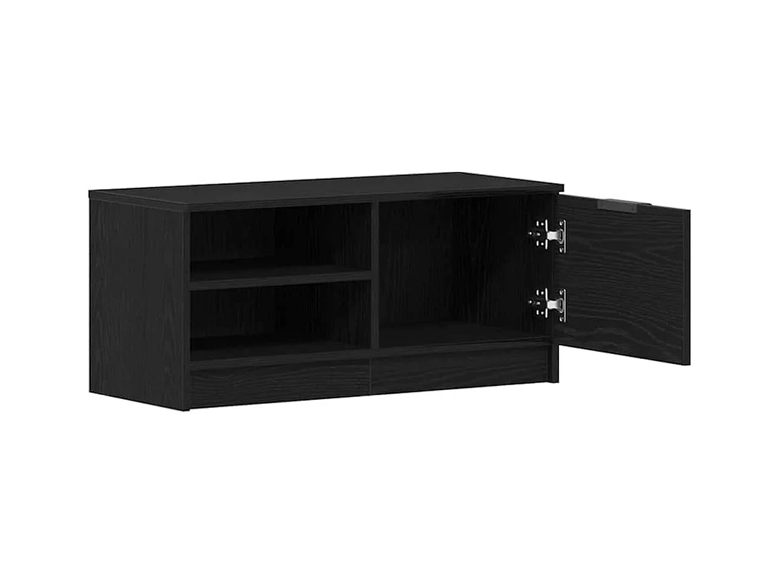 Meuble TV Noir 80 x 35 x 36.5 cm Bois d'ingénierie