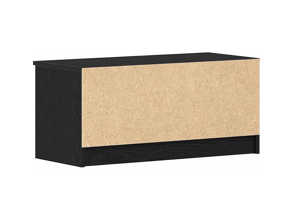 Meuble TV Noir 80 x 35 x 36.5 cm Bois d'ingénierie