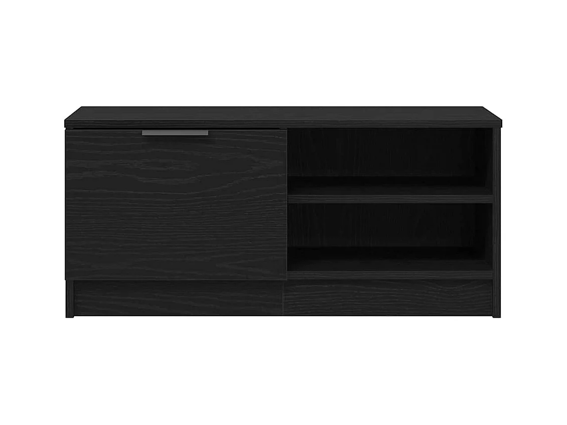 Meuble TV Noir 80 x 35 x 36.5 cm Bois d'ingénierie