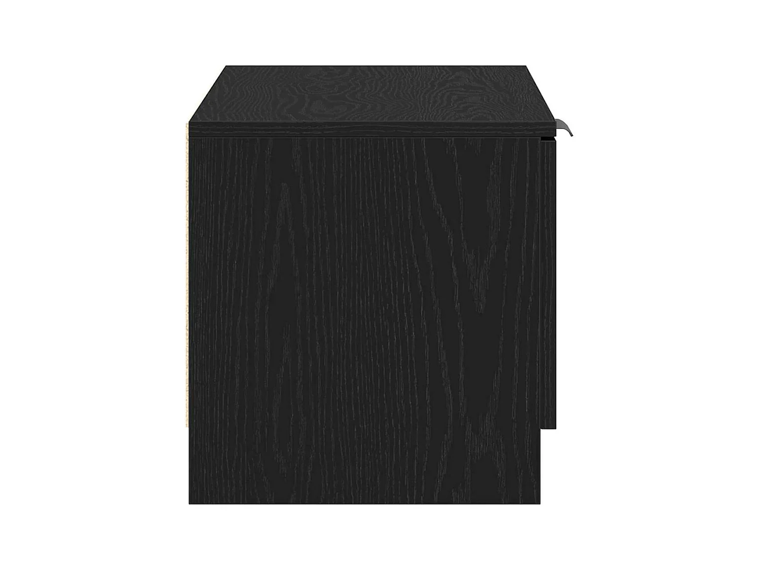 Meuble TV Noir 80 x 35 x 36.5 cm Bois d'ingénierie