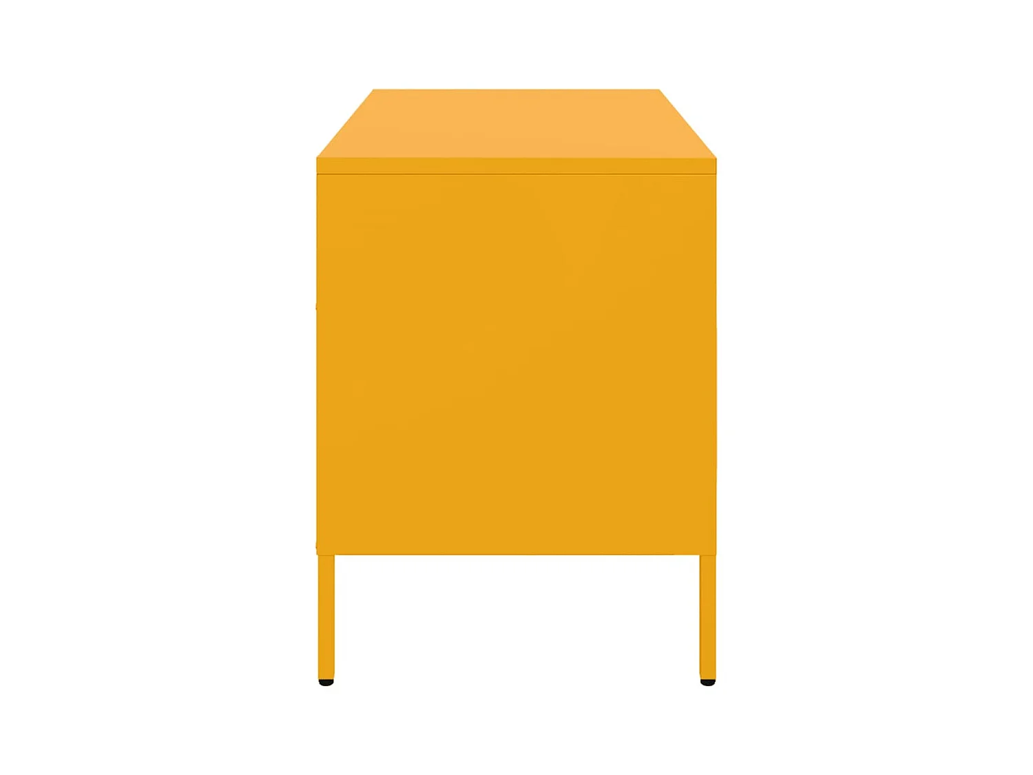 Meubles TV 2 pcs jaune moutarde 68x39x50,5 cm acier