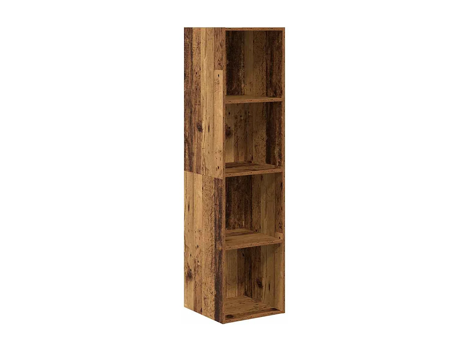 Set di mobili TV da 4 pezzi, legno anticato, 37 x 37 x 142,5 cm