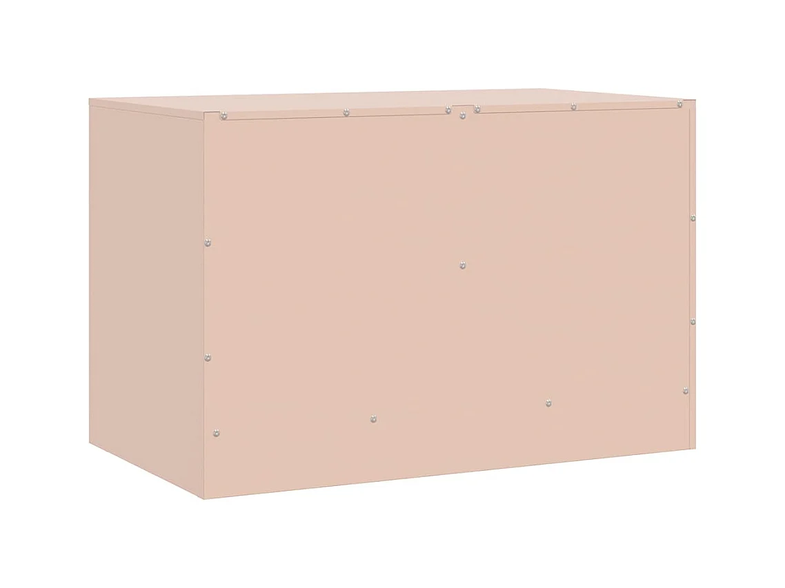 Meubles TV 2 pcs rose 67x39x44 cm acier