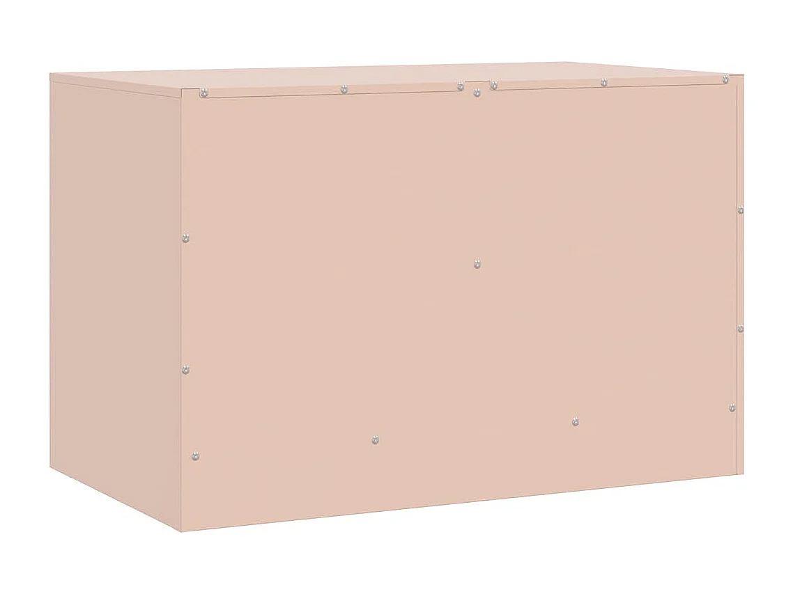 Meubles TV 2 pcs rose 67x39x44 cm acier