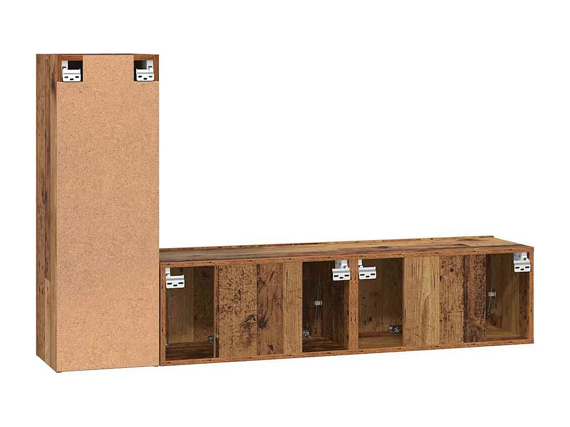 Ensemble meuble TV 3 pcs Bois ancien 60 x 30 x 30 cm