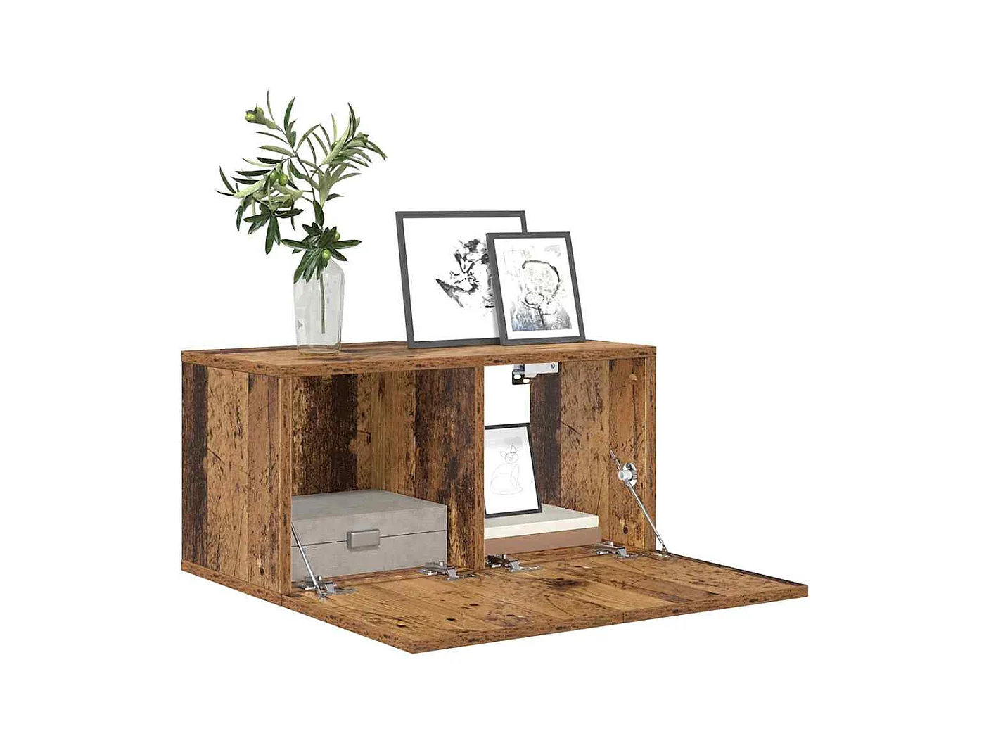 Mueble de TV de 3 piezas Marrón 60 x 30 x 30 cm Madera de ingeniería