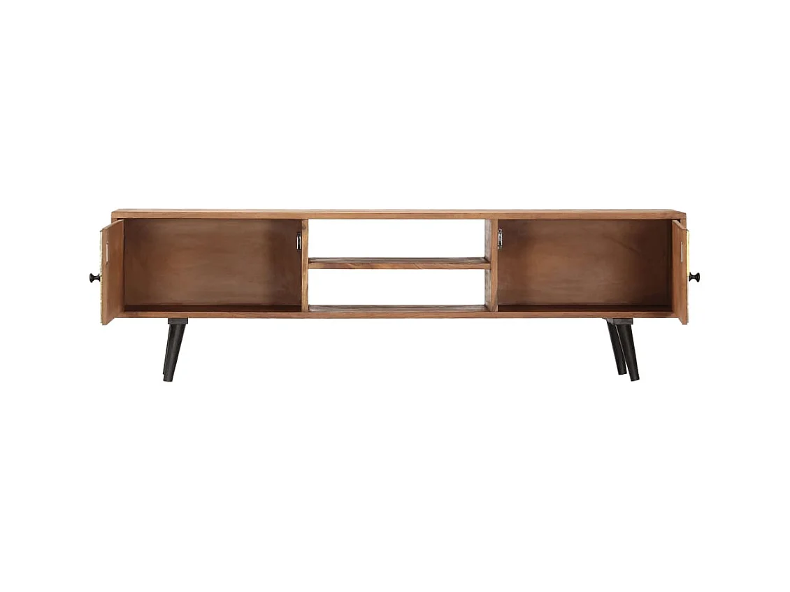 Meuble TV 140x30x40 cm Bois solide d'acacia