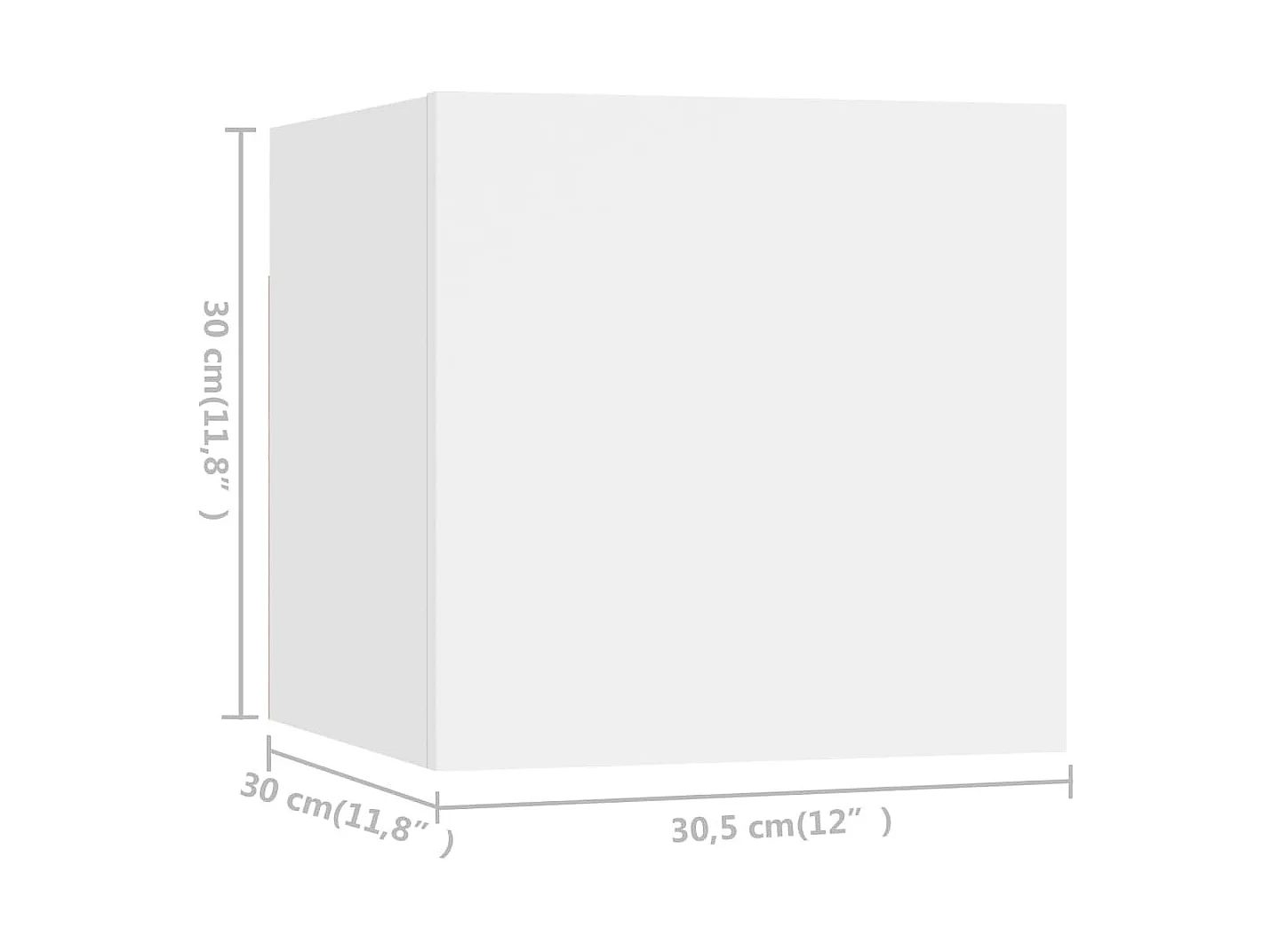 Ensemble de meubles TV 6 pcs Blanc Bois d'ingénierie
