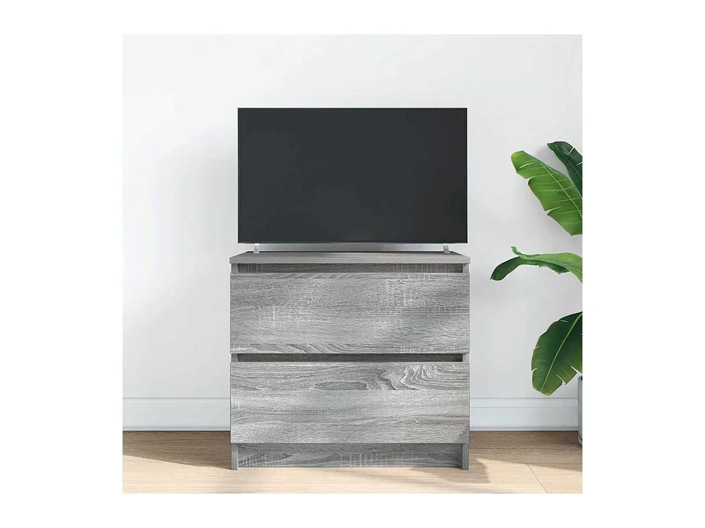 Meuble TV sonoma gris 60x35x54 cm bois d'ingénierie