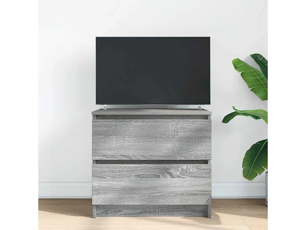 Meuble TV sonoma gris 60x35x54 cm bois d'ingénierie