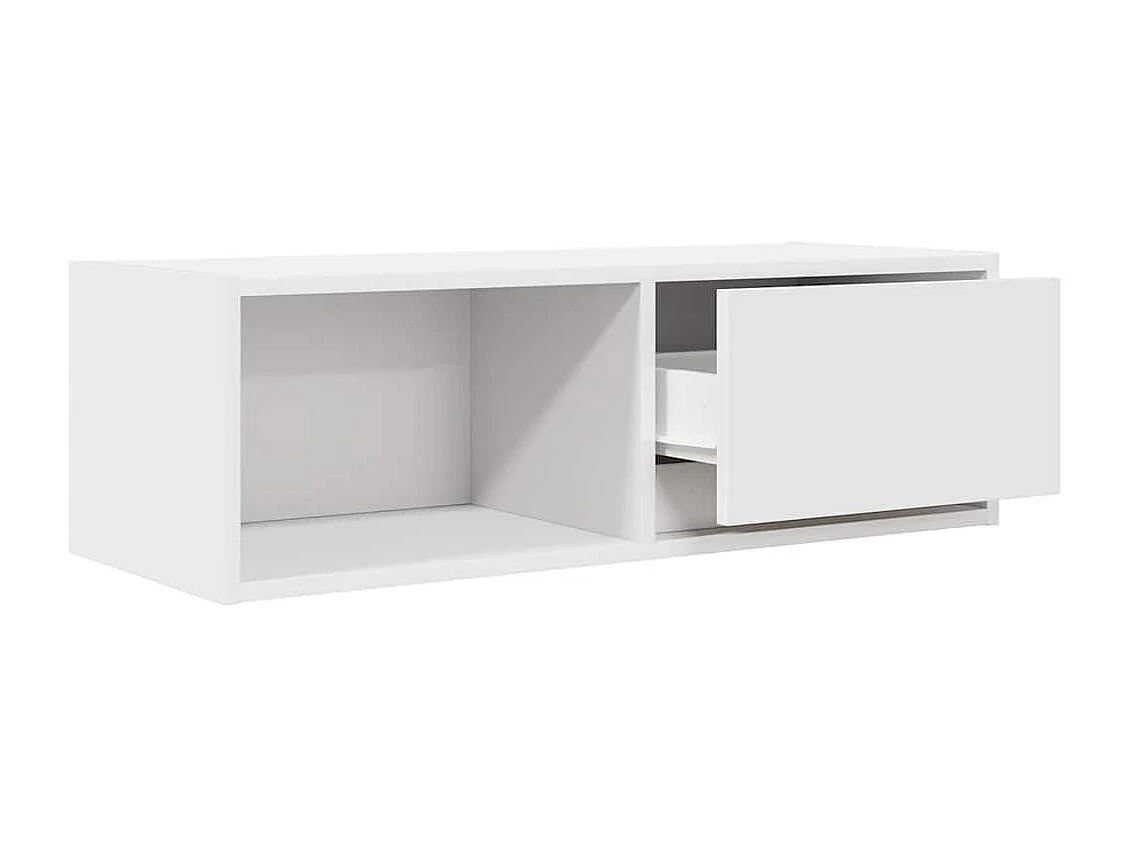 Mobile TV 2 pezzi bianco 80x31x25,5 cm in legno ingegnerizzato