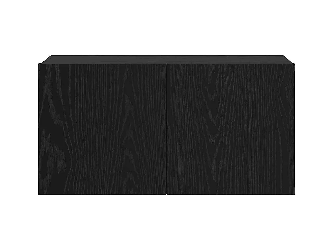 Mobile TV 3 pezzi Nero 60 x 30 x 30 cm Legno ingegnerizzato