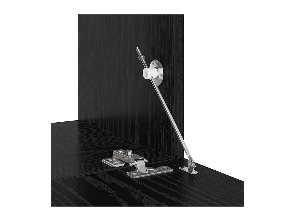 Mobile TV 3 pezzi Nero 60 x 30 x 30 cm Legno ingegnerizzato