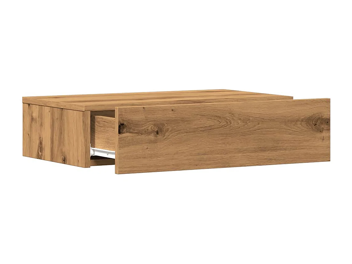 Meubles TV avec éclairages LED 2 pcs chêne artisanal