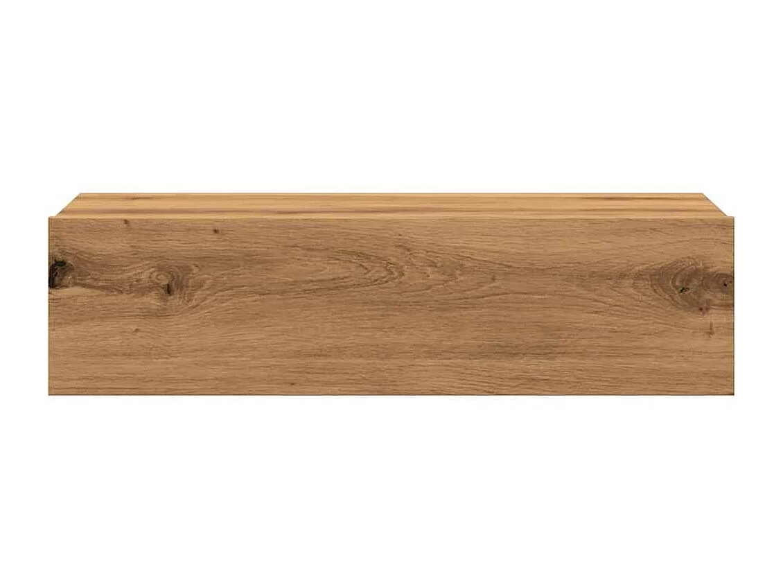 Meubles TV avec éclairages LED 2 pcs chêne artisanal