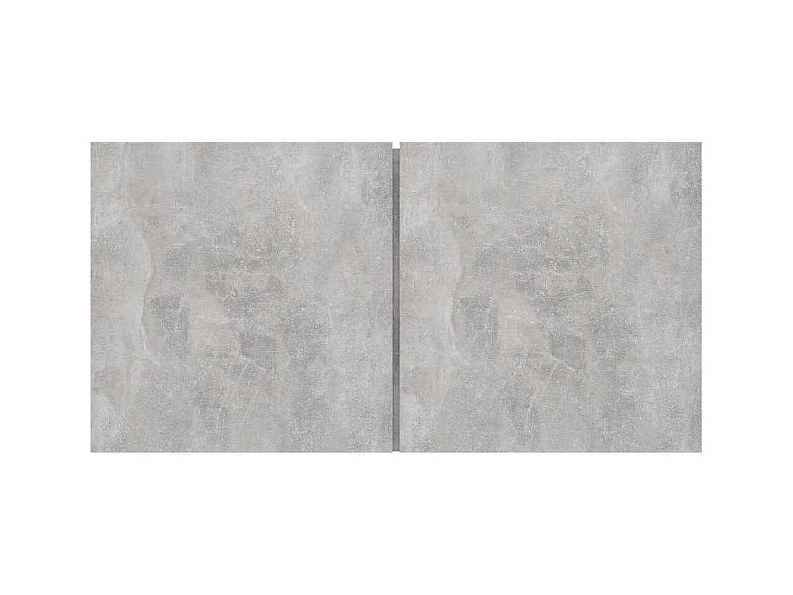 Mobile TV da parete 3 pezzi, grigio cemento, 60x30x30 cm