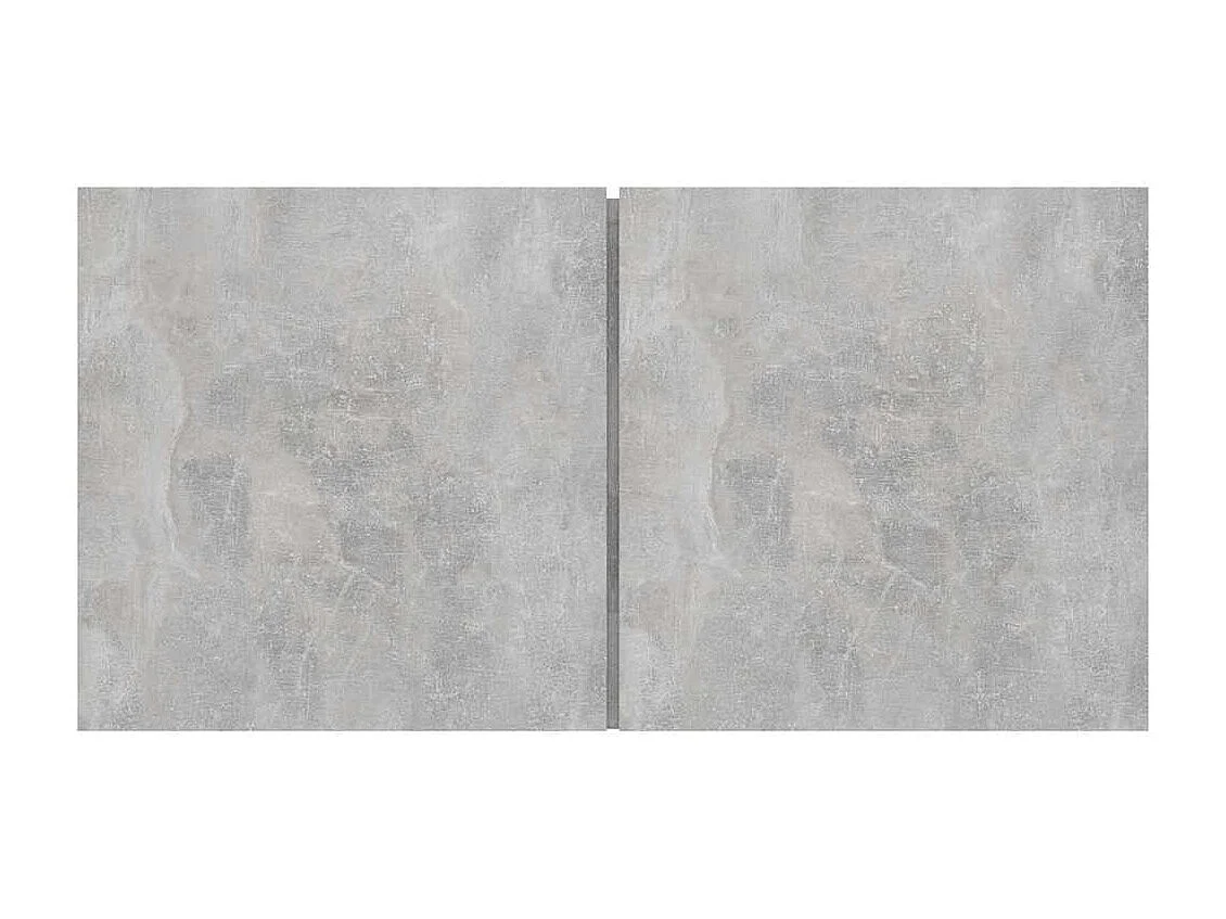 Mobile TV da parete 3 pezzi, grigio cemento, 60x30x30 cm