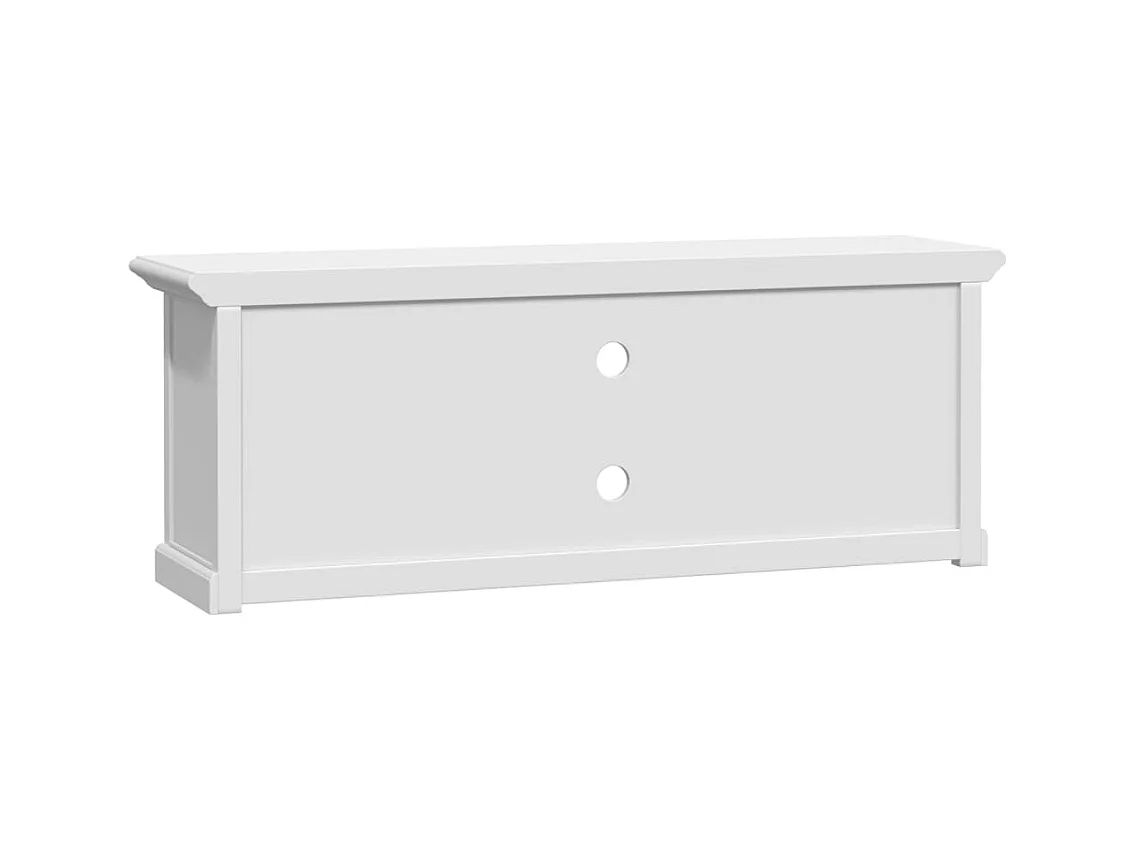 Meuble TV blanc 110x30x41 cm bois d'ingénierie