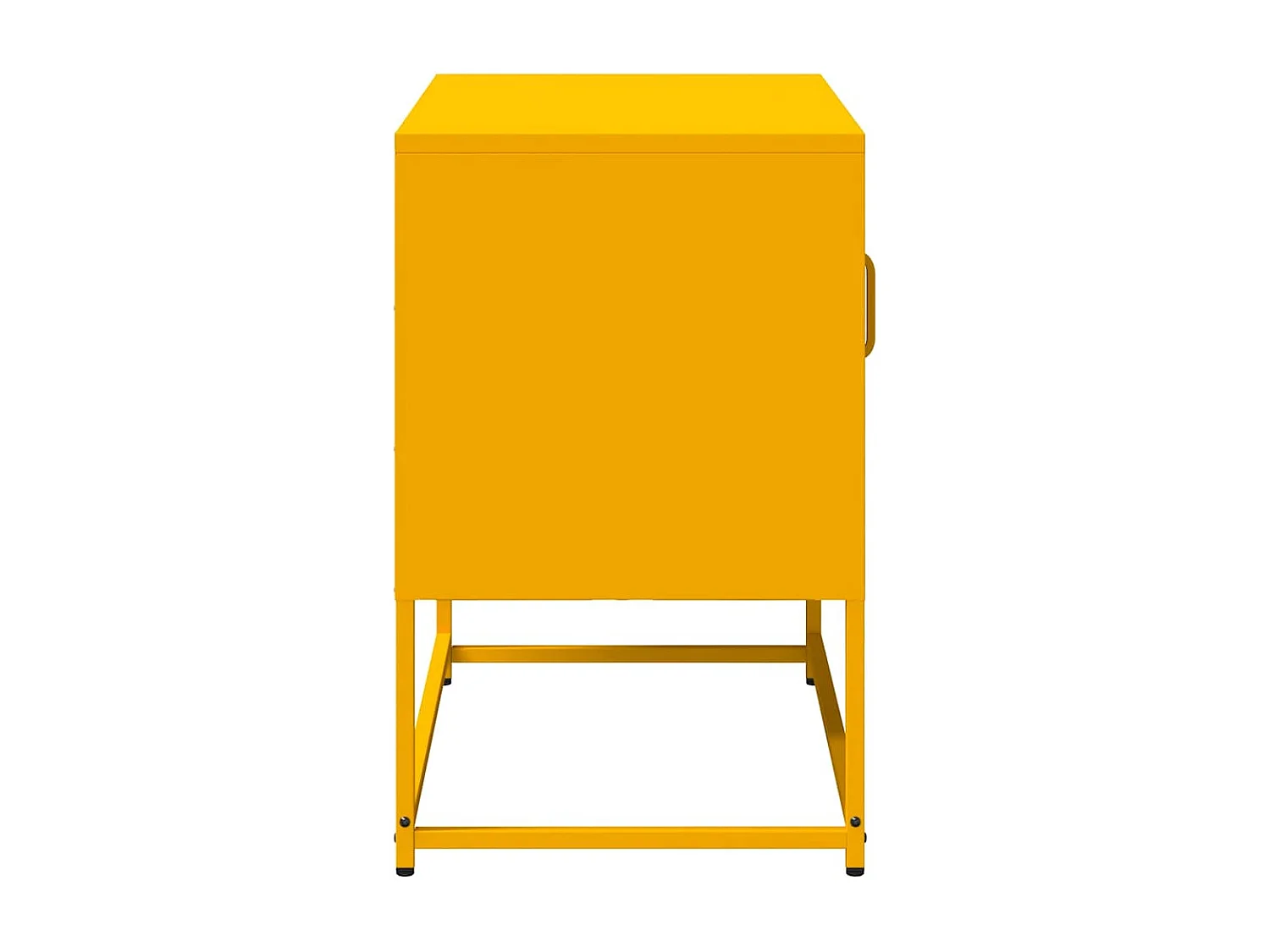 Meuble TV jaune moutarde 68x39x60,5 cm acier