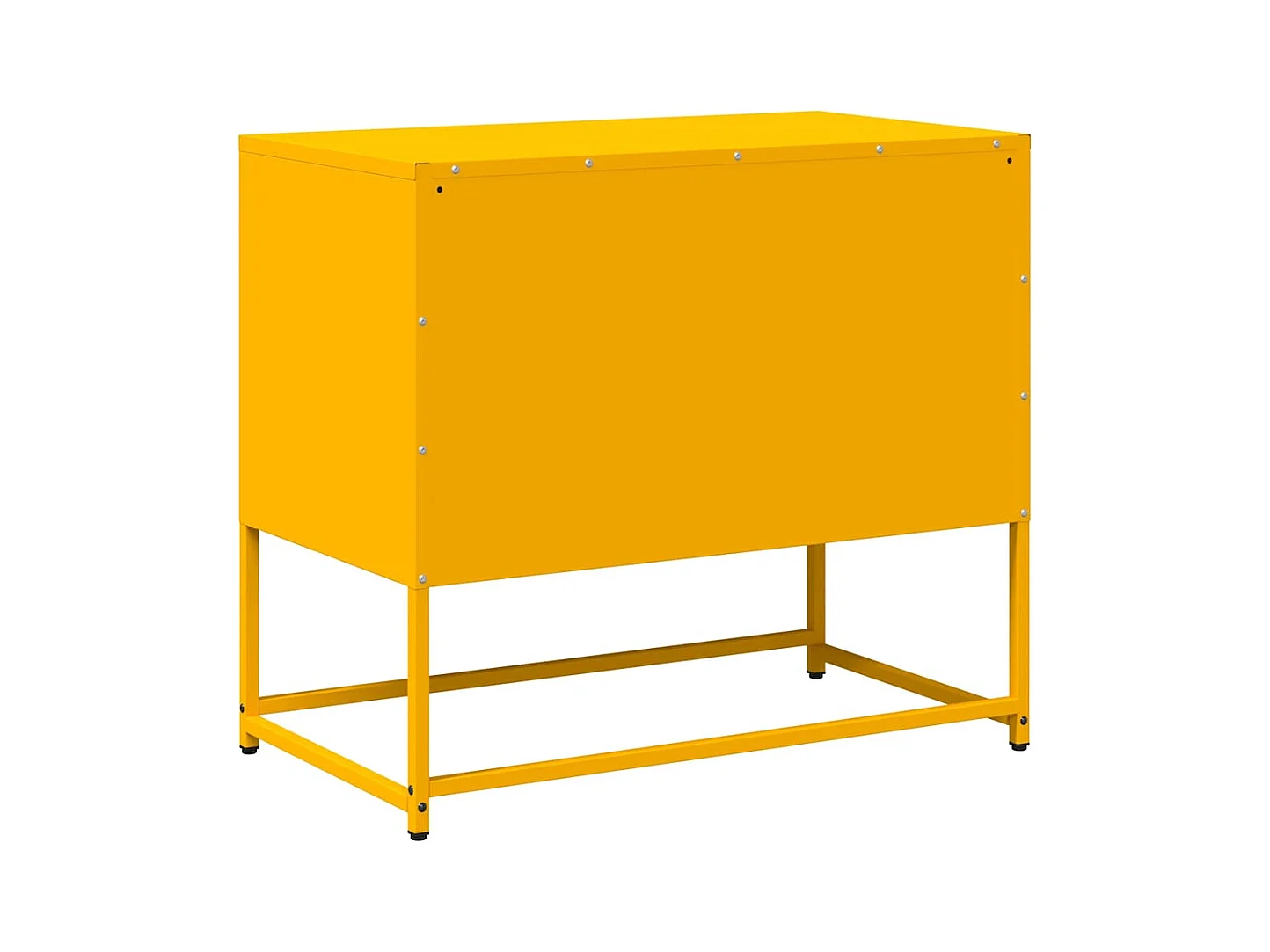 Mueble de TV amarillo mostaza 68x39x60,5 cm acero