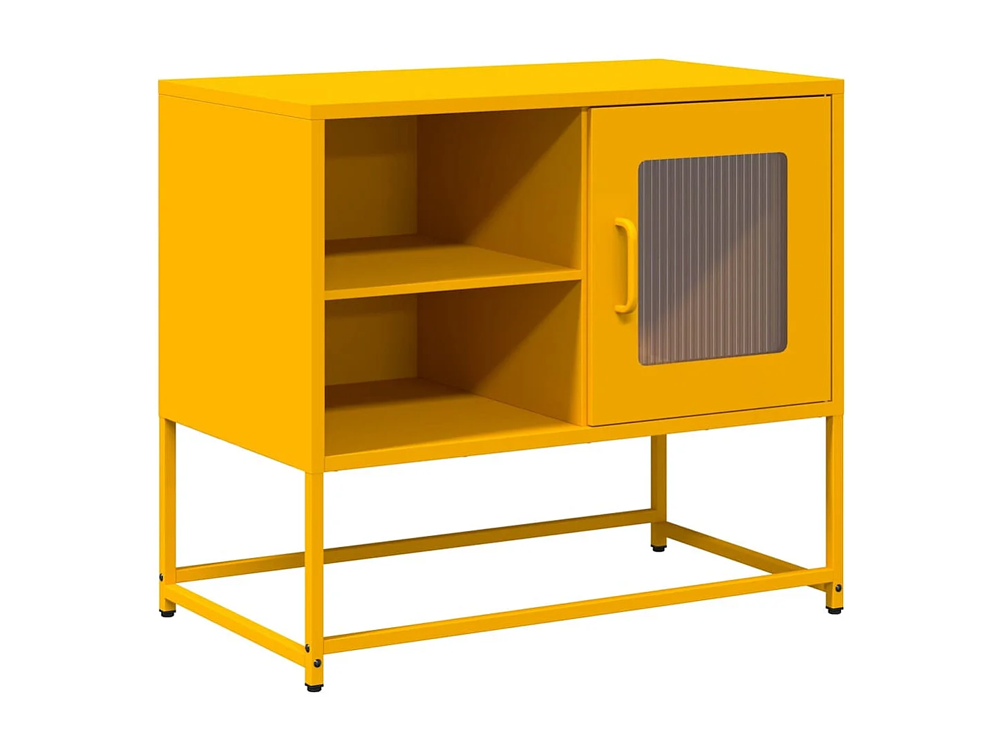 Mosterdgele tv-kast 68x39x60,5 cm staal