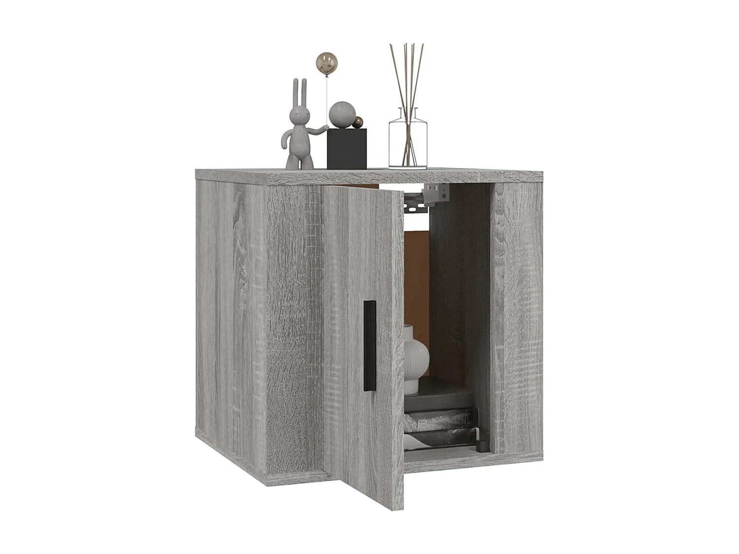 Mueble TV de pared de 2 piezas Sonoma gris 40x34,5x40 cm