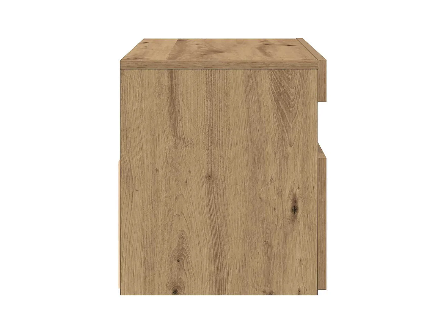 Muebles de TV con luces LED 2 piezas roble artesanal