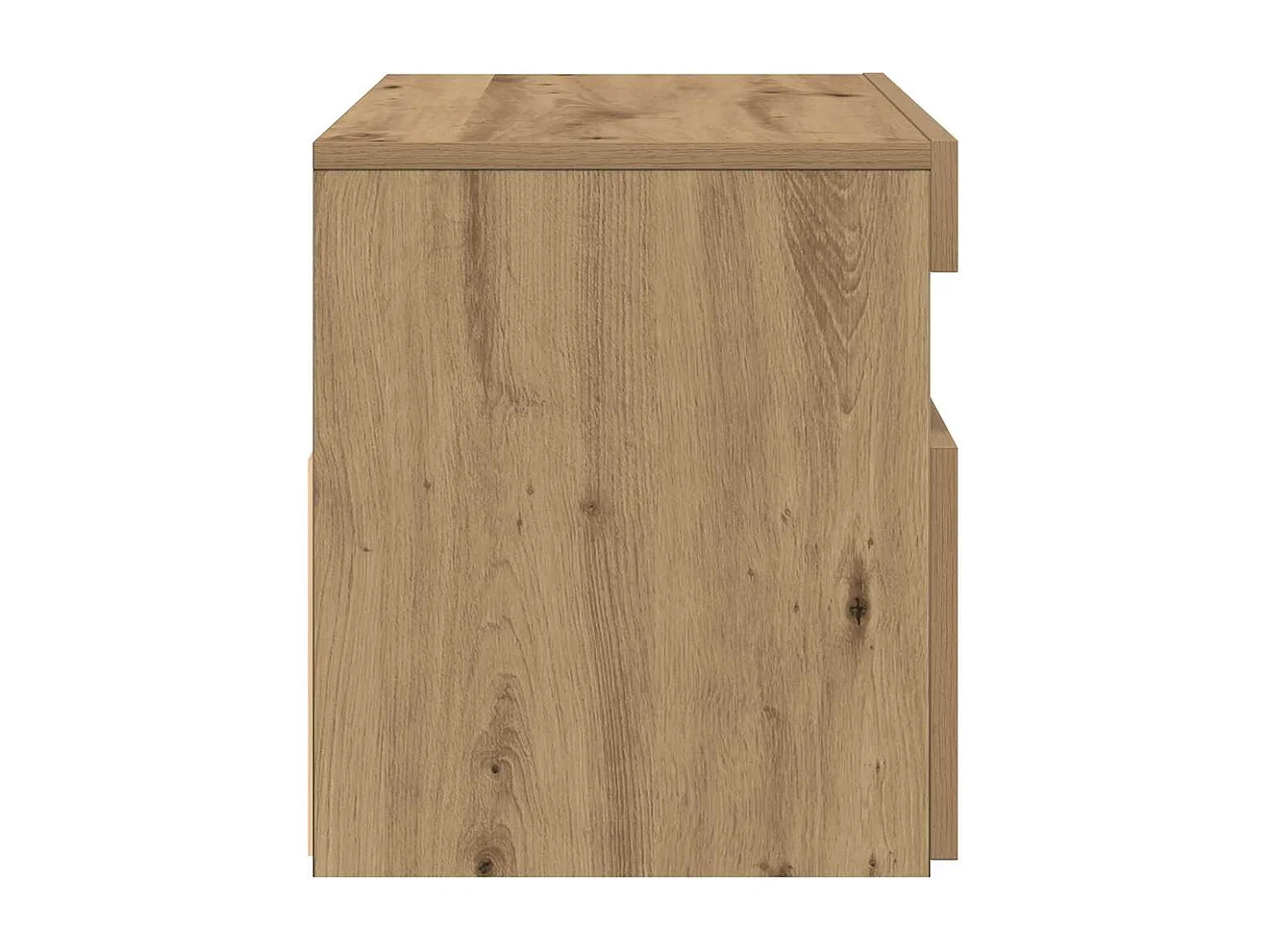 Meubles TV avec lumières LED 2 pcs chêne artisanal